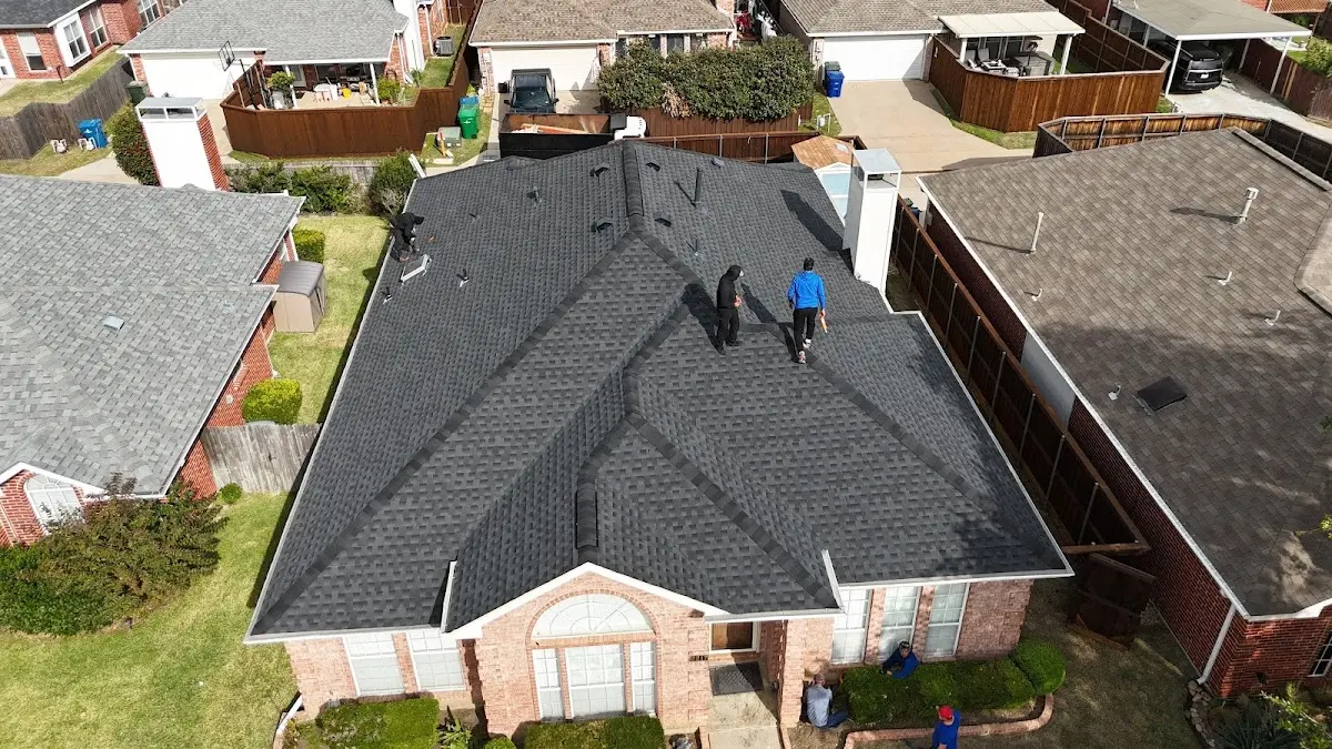 Slate & Tile Roof Repair work in progress on a Jefferson City property